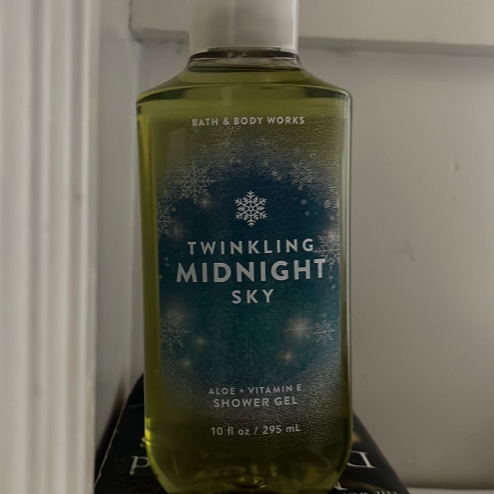 Twinkling midnight sky